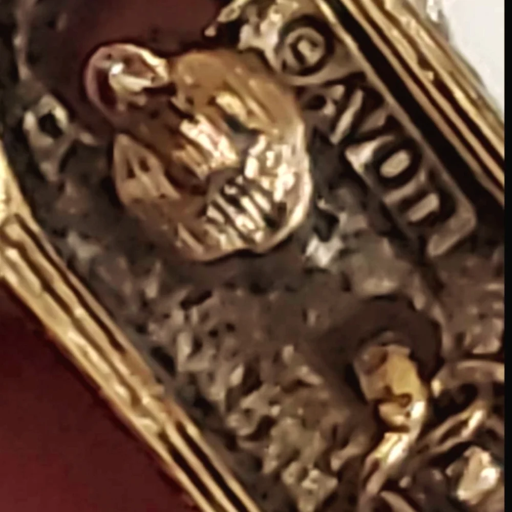 Vintage AVON Cuckoo Clock Mens Tie Tac Golden with Fall Pinecones